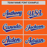 Custom Orange Purple and Sky Blue Split Fashion Raglan Sleeves Authentic Baseball Hoodie Jersey