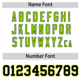 Custom White Neon Green and Gold Split Fashion Raglan Sleeves Authentic Baseball Hoodie Jersey