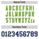 Custom White Royal and Neon Green Split Fashion Raglan Sleeves Authentic Baseball Hoodie Jersey