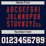 Custom Navy Aqua and Red Split Fashion Raglan Sleeves Authentic Baseball Hoodie Jersey