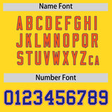 Custom Gold Royal and Orange Split Fashion Raglan Sleeves Authentic Baseball Hoodie Jersey