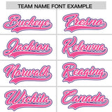 Custom White Purple and Pink Split Fashion Raglan Sleeves Authentic Baseball Hoodie Jersey