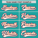 Custom Aqua White and Orange Split Fashion Raglan Sleeves Authentic Baseball Hoodie Jersey