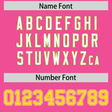 Custom Pink Gold and Neon Green Split Fashion Raglan Sleeves Authentic Baseball Hoodie Jersey