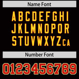 Custom Black Red and Gold Split Fashion Raglan Sleeves Authentic Baseball Hoodie Jersey