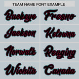 Custom Silver Black and Aqua Split Fashion Raglan Sleeves Authentic Baseball Hoodie Jersey