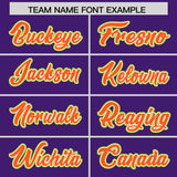 Custom Purple Neon Green and Orange Split Fashion Raglan Sleeves Authentic Baseball Hoodie Jersey