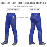 Fans-Made | Custom Royal Gold Pinstripe Fit Stretch Practice Loose-fit Baseball Pants ¡§C Available for Reorder