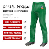 Custom Gray Black Pinstripe Fit Stretch Practice Pull  Up Baseball Pants