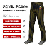 Custom Royal White Pinstripe Fit Stretch Practice Pull  Up Baseball Pants