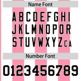 Custom White Light Pink Stripe Fashion Authentic Two-Button Baseball Jersey