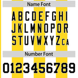 Custom White Gold Stripe Fashion Authentic Two-Button Baseball Jersey