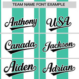 Custom White Bright Green Stripe Fashion Authentic Two-Button Baseball Jersey
