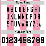 Custom White Light Pink Stripe Fashion Authentic Two-Button Baseball Jersey