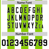 Custom White Neon Green Stripe Fashion Authentic Two-Button Baseball Jersey