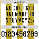 Custom White Old Gold Stripe Fashion Authentic Two-Button Baseball Jersey