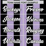 Custom Black Light Purple Stripe Fashion Authentic Two-Button Baseball Jersey