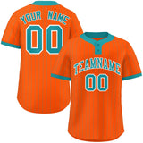 Custom Fashion Two-Button Baseball Jersey Stripe Personalized Your Style