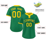 Custom Fashion Two-Button Baseball Jersey Stripe Printed or Stitched Name for Adults