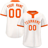 Custom Fashion Stripe Two-Button Baseball Jersey Personalized Your Style