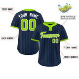 Custom Fashion Two-Button Stripe Baseball Jersey Personalized Your Style for Men