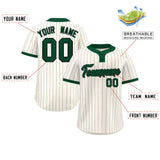 Custom Fashion Two-Button Stripe Baseball Jersey Printed or Stitched Classic Style for Men
