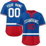 Custom Two-Button Baseball Jersey Classic Style Personalized Printed/Stitched Letters&Number Bottom Stripe Sports Unisex Streetwear