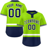 Custom Two-Button Baseball Jersey Classic Style Personalized Printed/Stitched Letters&Number Bottom Stripe Sports Shirts Uniforms