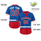 Custom Two-Button Baseball Jersey Classic Style Personalized Team Number Bottom Stripe Sports Unisex Streetwear For Adult