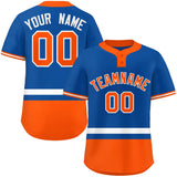 Custom Two-Button Baseball Jersey Classic Style Personalized Team Number Bottom Stripe Sports Unisex Streetwear For Adult