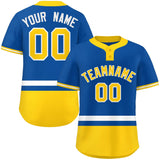Custom Two-Button Baseball Jersey Classic Style Personalized Team Number Bottom Stripe Sports Unisex Streetwear For Adult