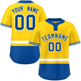 Custom Two-Button Baseball Jersey Classic Style Personalized Team Number Bottom Stripe Sports Unisex Streetwear For Adult