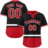 Custom Two-Button Baseball Jersey Classic Style Personalized Printed/Stitched Bottom Stripe Fashion Shorts Sleeve Uniforms