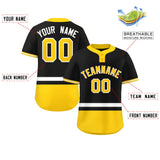 Custom Two-Button Baseball Jersey Classic Style Personalized Printed/Stitched Bottom Stripe Fashion Shorts Sleeve Uniforms
