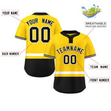 Custom Two-Button Baseball Jersey Classic Style Personalized Printed/Stitched Bottom Stripe Fashion Shorts Sleeve Uniforms