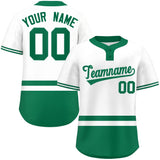 Custom Two-Button Baseball Jersey Personalized Classic Style Bottom Stripe Practice Shirts Streetwear