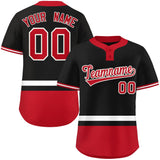 Custom Two-Button Baseball Jersey Personalized Classic Style Bottom Stripe Casual Shorts Sleeve Uniforms