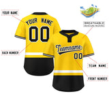 Custom Two-Button Baseball Jersey Personalized Classic Style Bottom Stripe Casual Shorts Sleeve Uniforms
