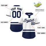 Custom Two-Button Baseball Jersey Personalized Classic Style Stripe Practice Shirts Streetwear