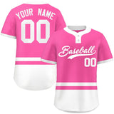 Custom Two-Button Baseball Jersey Personalized Classic Style Stripe Sports Shirts Outdoor Jersey