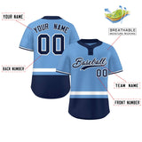 Custom Two-Button Baseball Jersey Personalized Classic Style Stripe Sports Shirts Men Youth