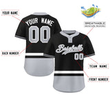 Custom Two-Button Baseball Jersey Personalized Classic Style Stripe Sports Shirts Men Youth