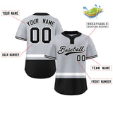 Custom Two-Button Baseball Jersey Personalized Classic Style Stripe Sports Shirts Men Youth