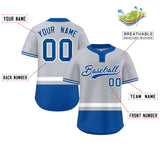 Custom Two-Button Baseball Jersey Personalized Classic Style Stripe Sports Shirts Men Youth