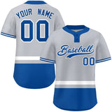 Custom Two-Button Baseball Jersey Personalized Classic Style Stripe Sports Shirts Men Youth