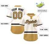 Custom Two-Button Baseball Jersey Personalized Classic Style Stripe Sports Shirts Men Youth