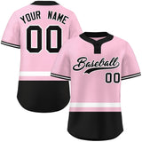 Custom Two-Button Baseball Jersey Personalized Classic Style Stripe Sports Shirts Men Youth