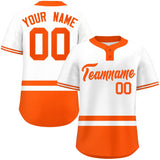 Custom Two-Button Baseball Jersey Personalized Classic Style Stripe Short Sleeve Shirts Streetwear