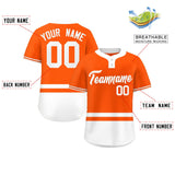 Custom Two-Button Baseball Jersey Personalized Classic Style Stripe Short Sleeve Shirts Streetwear