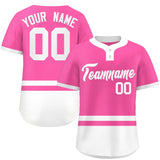 Custom Two-Button Baseball Jersey Personalized Classic Style Stripe Sports Short Sleeve Shirts Outdoor Jersey